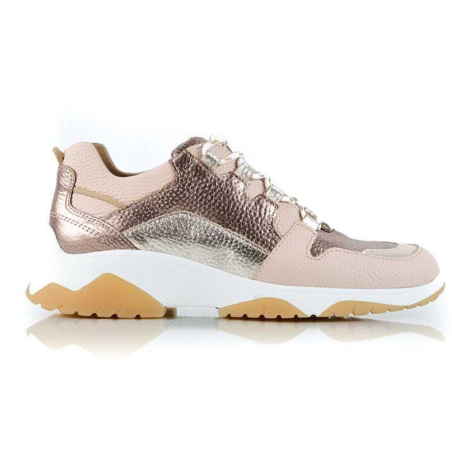 Sneakers La Leopolda | Valyr Koppar Och Beige Sneakers