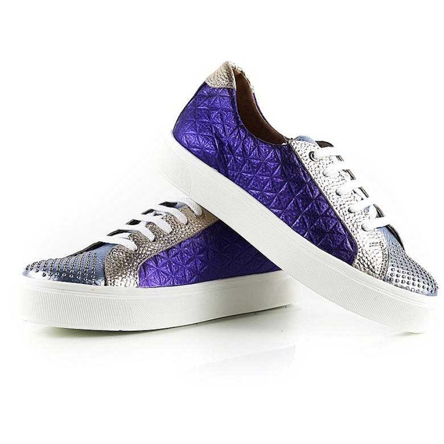 Sneakers La Leopolda | Metallic Violet Ellipsis Sneakers