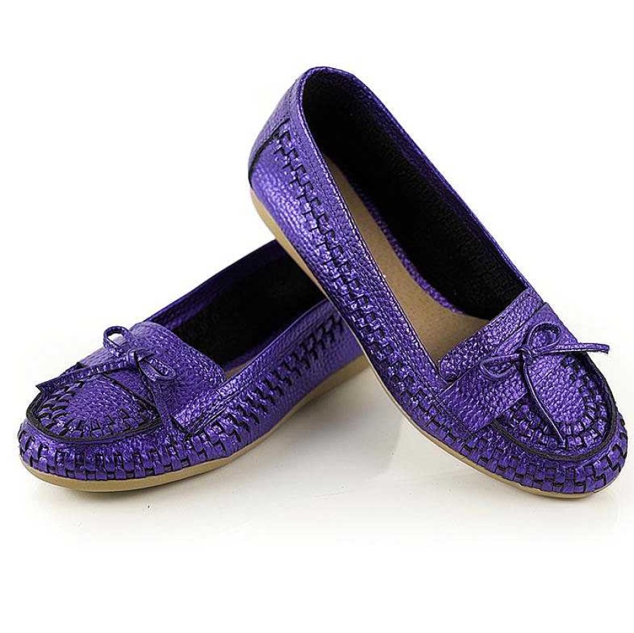 Laga Skor La Leopolda | Violet Marl Loafers