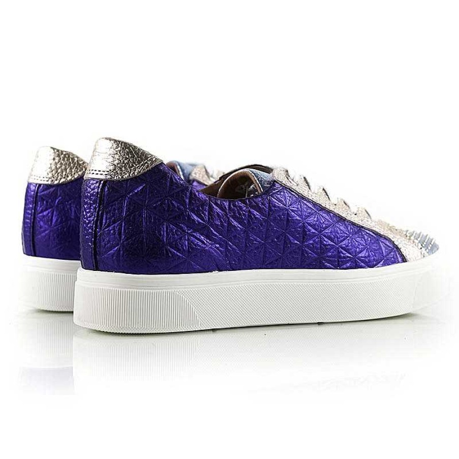 Sneakers La Leopolda | Metallic Violet Ellipsis Sneakers