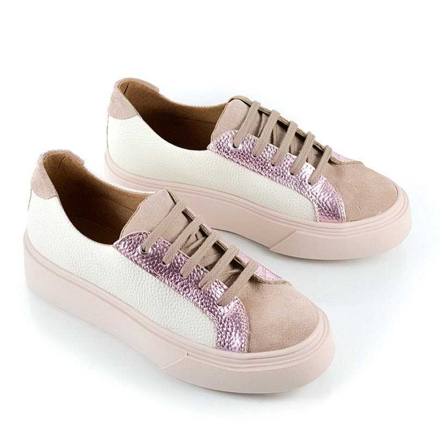 Sneakers La Leopolda | Metallic Rosa Aurora Sneakers