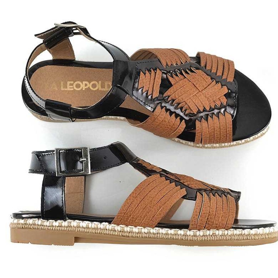 Sandaler La Leopolda | Svarta Sandaler Med Nektarsula