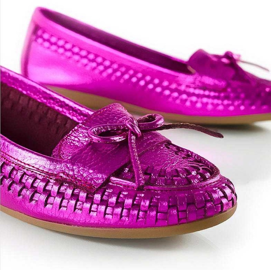 Laga Skor La Leopolda | Fuchsia Marga Loafers