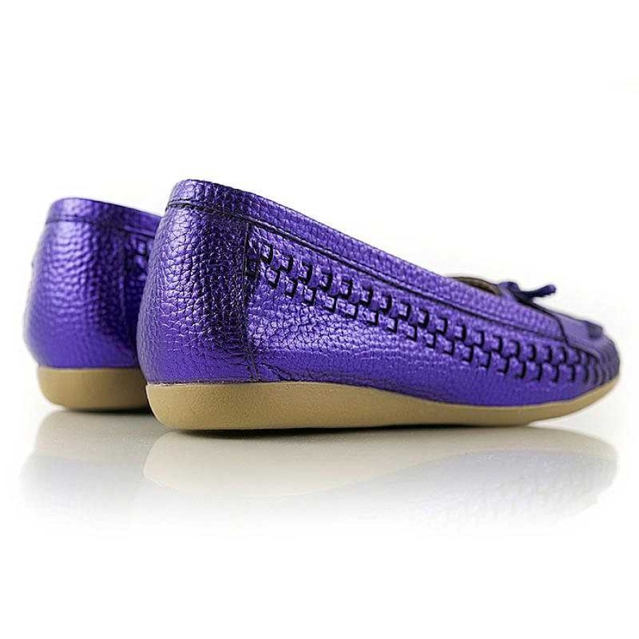 Laga Skor La Leopolda | Violet Marl Loafers