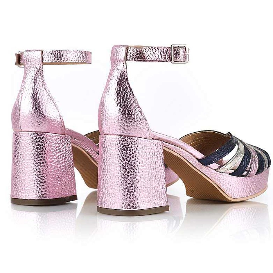 Sandaler La Leopolda | Metallic Rosa Hoga Sandaler Aleli