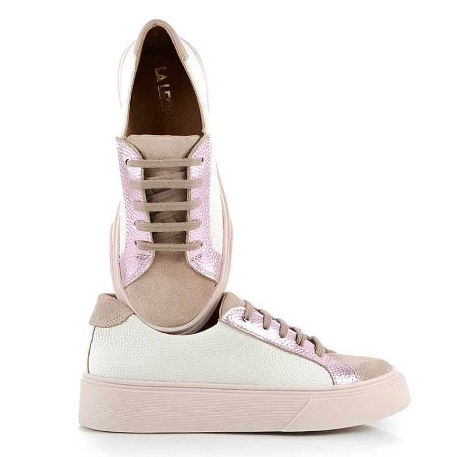 Sneakers La Leopolda | Metallic Rosa Aurora Sneakers